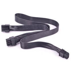Cavo adattatore seasonic per psu a 2x 6+2pin pci-express nero