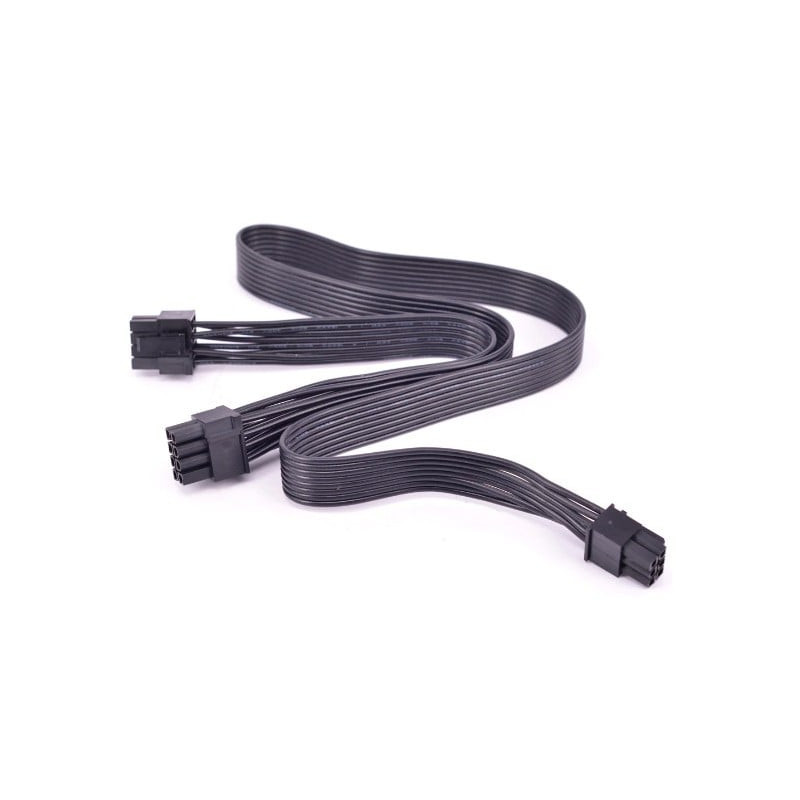 Cavo adattatore seasonic per psu a 2x 6+2pin pci-express nero
