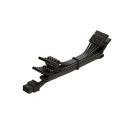 Cavo adattatore seasonic per psu 1x3 pin a 3xsata 90 1xsata right