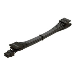 Cavo adattatore seasonic per psu 1x3 pin a 4 x sata right nero
