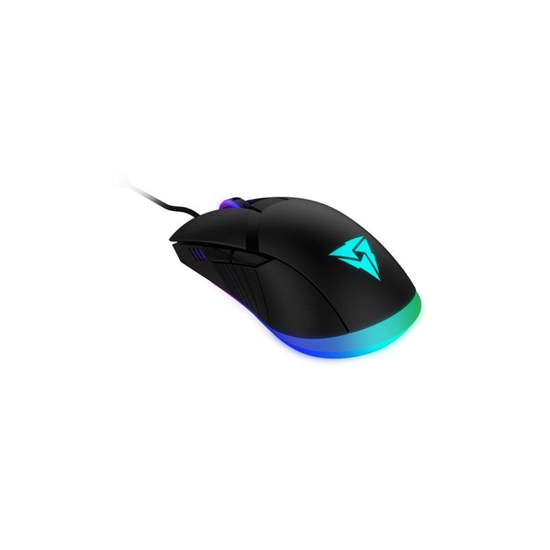 Mouse thunder x3 am7 con fili ottico 1200dpi nero/grigio