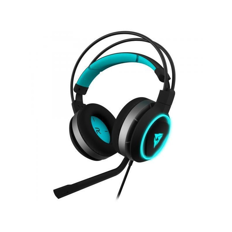 Cuffie thunderx3 ah7 padiglione 3.5mm nero/ciano