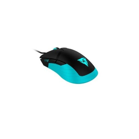 Mouse thunderx3 rm5 con fili ottico 5000dpi nero/grigio