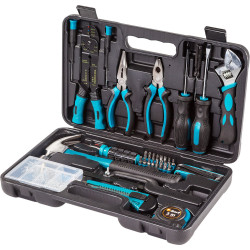 Set di utensili manuali bort btk-160 con valigetta nero/blu 38pz