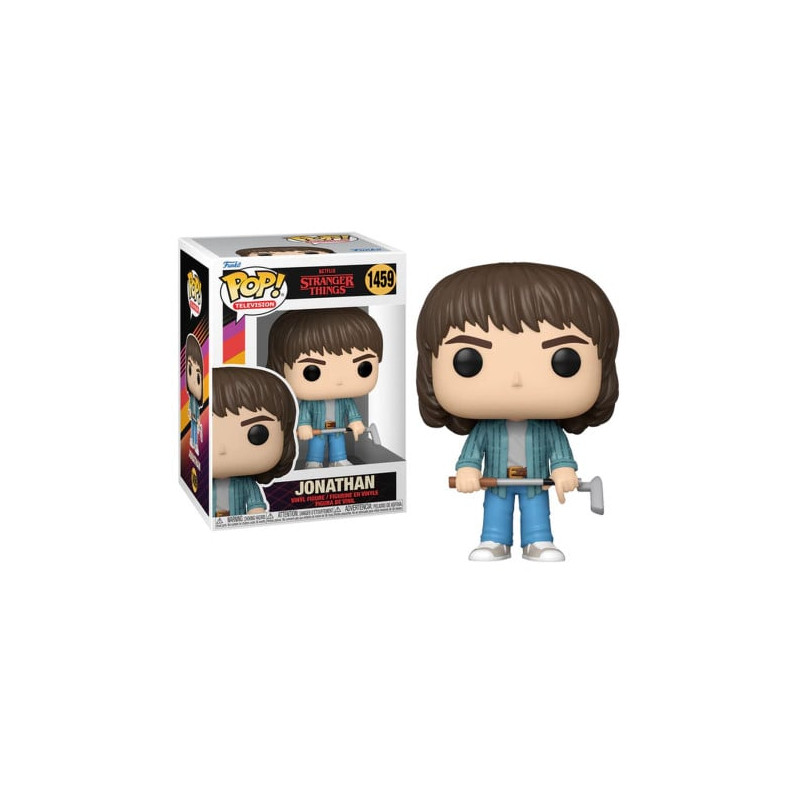 Figurina funko pop 1459 stranger things s4 johnathan con mazza da