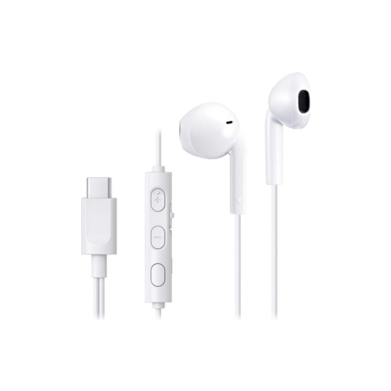 Auricolari jvj microfono filo1.20m/usb c bianco