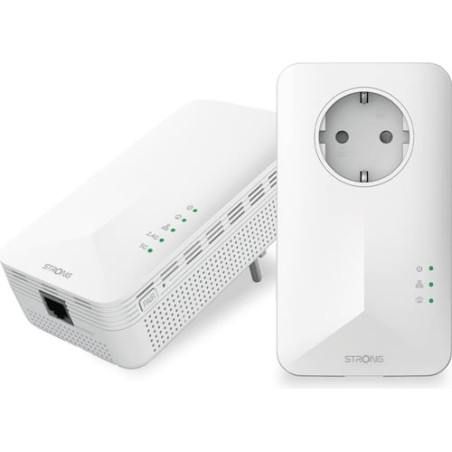 Kit adattatore strong powerline 1000/powerline wlan 1000 bianco [powerl1000wfduoeuv2]