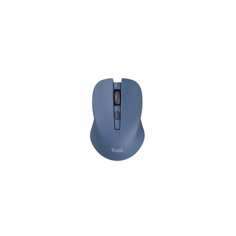 Mouse trust mydo silent wireless ottico 1800dpi blu [25041]