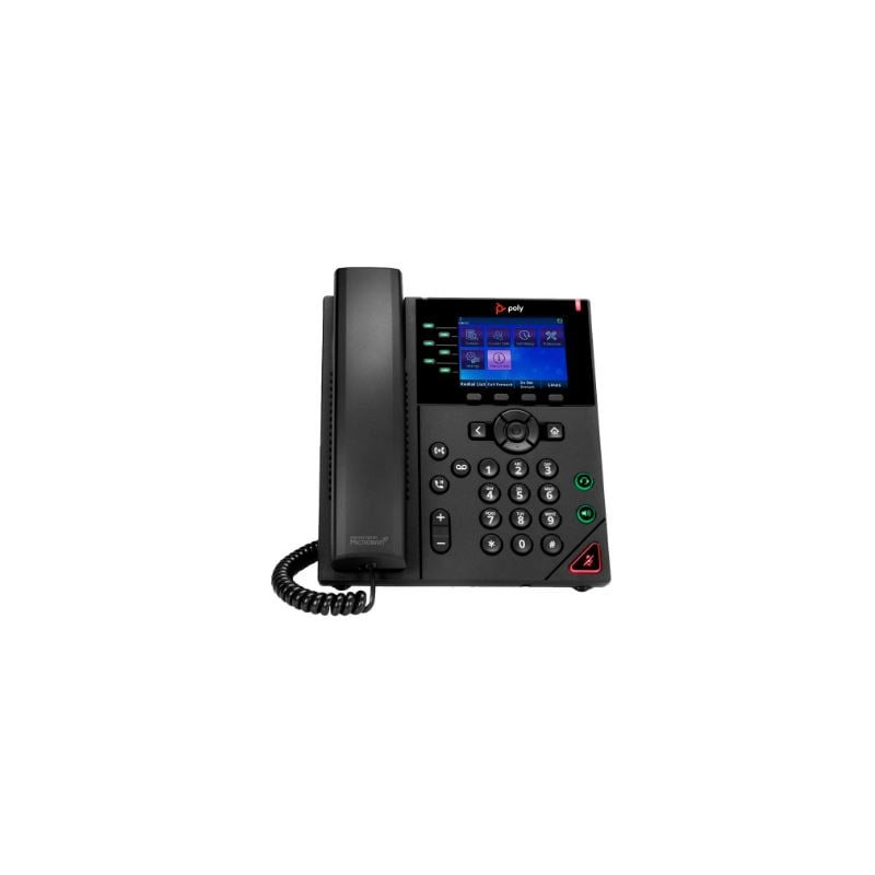 Telefono ip hp poly vvx 350 ethernet/lan nero [89b68aa]