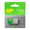 Batteria gp batteries super alkaline monouso 6lr61 9v verde/grigio
