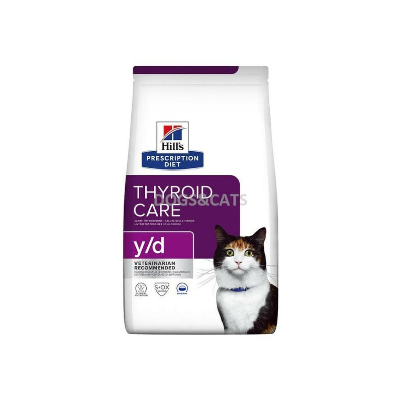 Mangime secco hill's prescription diet y/d thyroid care 3x3kg