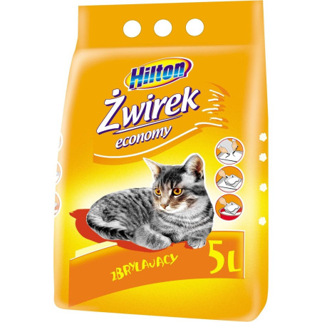 Lettiera per gatti hilton in bentonite economy + argilla 5 l