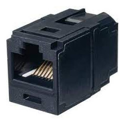 Accoppiatore panduit rj45 cat6a abs sintetico nero [cc6x88bl]