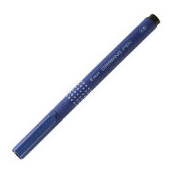 Pennarello drawing pen 2 pilot punta fine/in fibra 0.35mm/12pz blu