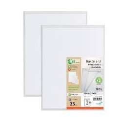 Buste gaia sei rota aperture superiore 22x30cm 25pz polipropilene