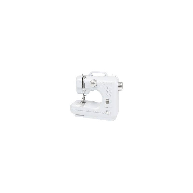 Macchina da cucire clatronic 6v 1200ma 7.2w bianco/argento [nm 3795]