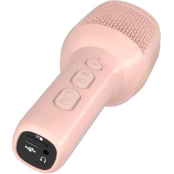 Microfono karaoke celly per bambini wireless usb bluetooth 5w 3.5mm