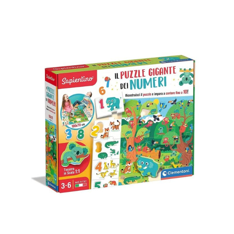 Puzzle educativo clementoni puzzle gigante dei numeri [16652]