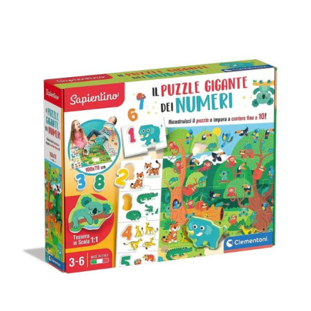 Puzzle educativo clementoni puzzle gigante dei numeri [16652]