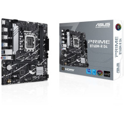 Scheda madre asus prime b760m-r d4 1700 micro-atx 2x ddr4