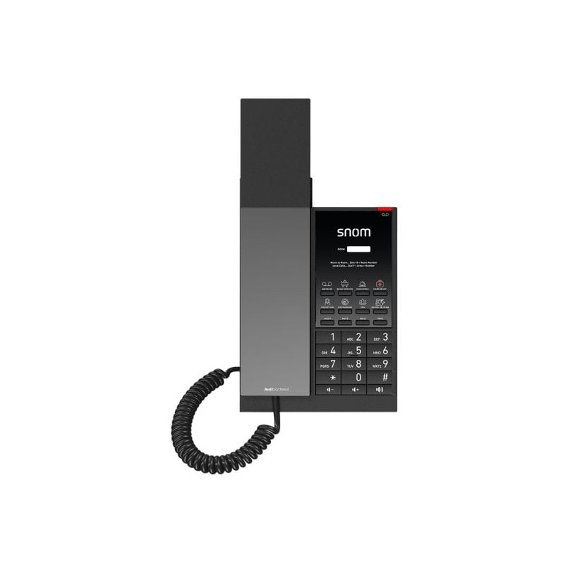 Telefono ip sip snom hd350w per hotel wi-fi nero [00007008]