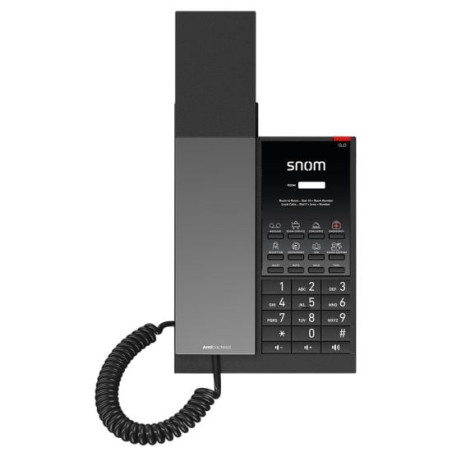 Telefono ip sip snom hd350w per hotel wi-fi nero [00007008]