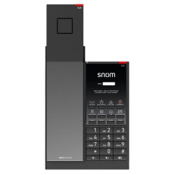 Telefono ip sip snom hd351w per hotel wi-fi nero [00007009]