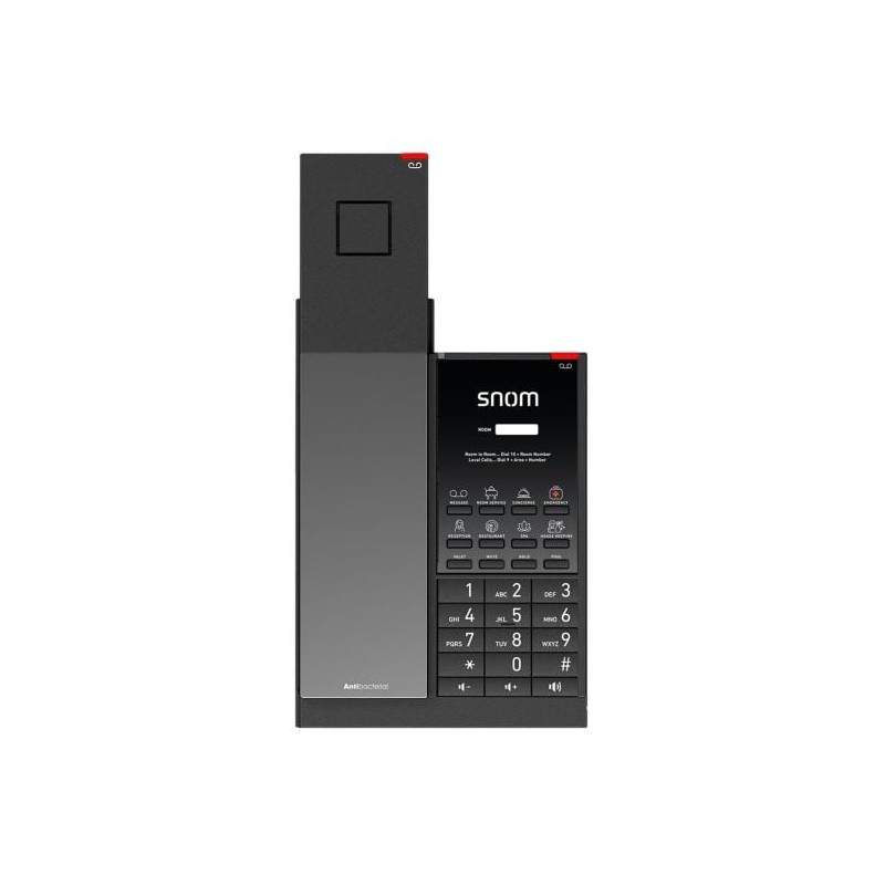 Telefono ip sip snom hd351w per hotel wi-fi nero [00007009]