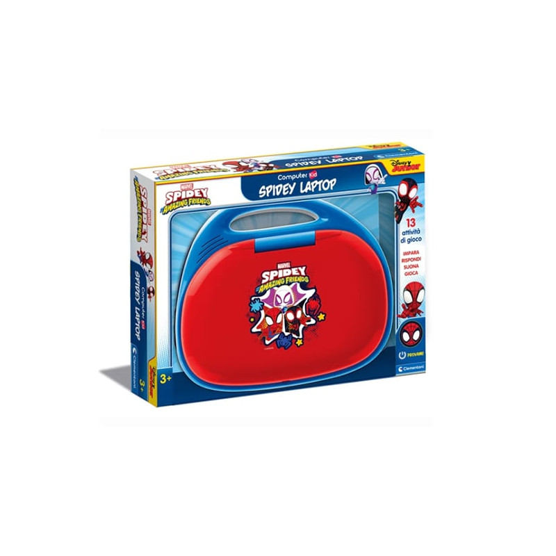 Gioco interattivo clementoni spidey notebook per bambini blu/rosso