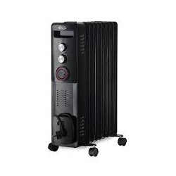 Radiatore ad olio elettrico argo warmblacktt11 2900w nero [191150028]