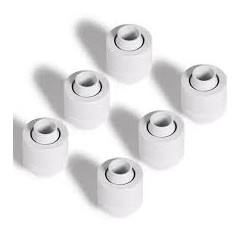 Raccordo a compressione alphacool eiszapfen 13/10mm g1/4 bianco 6pz