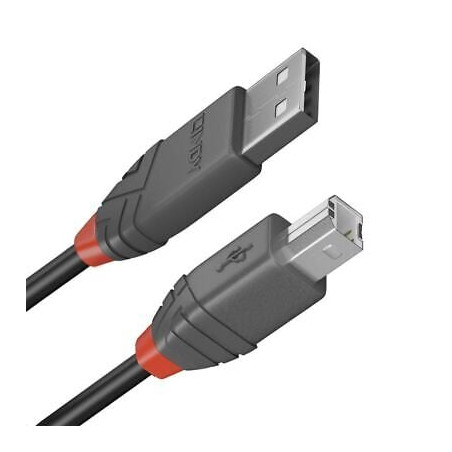 Cavo adattatore lindy usb-a m a usb-b m 2.0 480mbit/s 2m