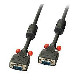 Cavo adattatore lindy vga/d-sub/ m a vga/d-sub/ m 0.5m nero