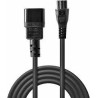 Cavo alimentazione lindy iec c5 a iec c14 2m nero [30341]