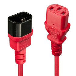 Prolunga alimentazione lindy iec 1m rosso [30477]