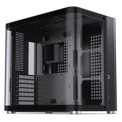 Case pc jonsbo tk-2 2.0 atx midi/minitower vetro temperato nero