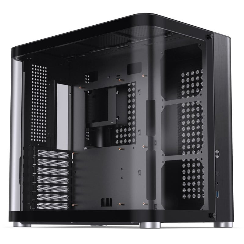 Case pc jonsbo tk-2 2.0 atx midi/minitower vetro temperato nero