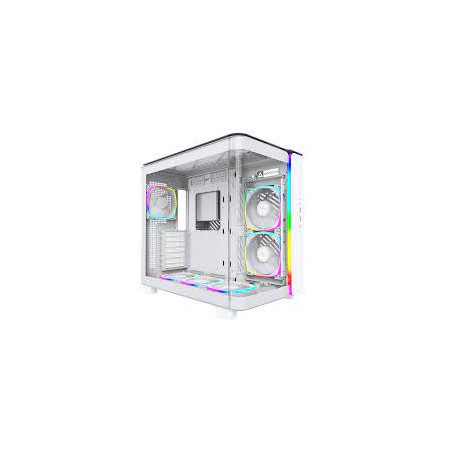 case montech king 95 pro midi-tower atx bianco