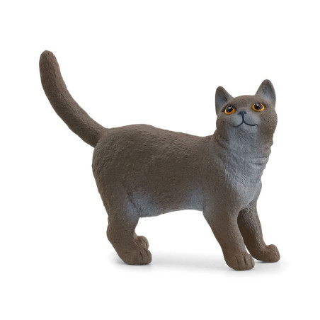 Schleich farm world gatto british shorthair 5.7cm marrone/grigio