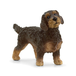 Schleich farm world cane bassotto a pelo duro 6.5cm marrone [13972]