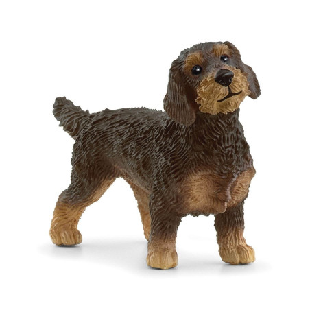 Schleich farm world cane bassotto a pelo duro 6.5cm marrone [13972]