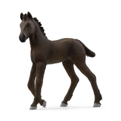 Figurina schleich horse club puledro frisone 82x30x87mm 1pz marrone/grigio