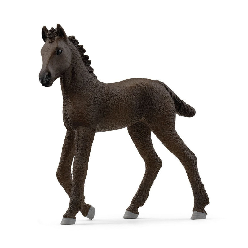 Figurina schleich horse club puledro frisone 82x30x87mm 1pz marrone/grigio