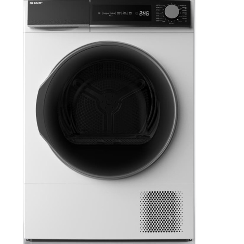 Asciugatrice sharp kd-nhh8s8gw3-de libera installazione caricamento