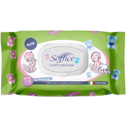 Salviette detergenti soffice aloe freschezza per bambino 72pz [2537]