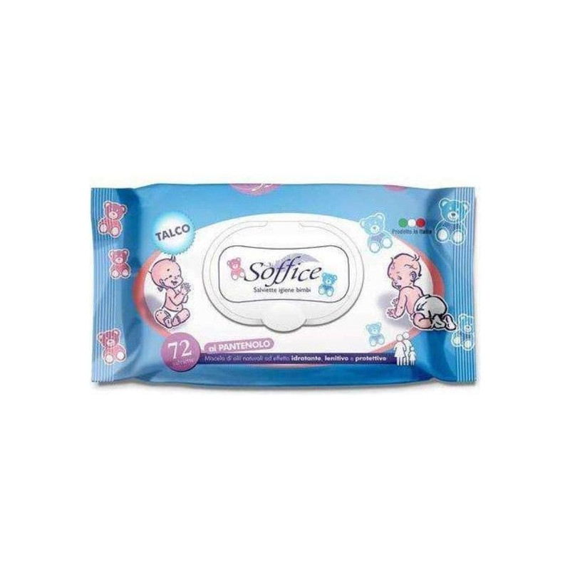 Salviette detergenti soffice talco eonato eudorex per bambino 72pz