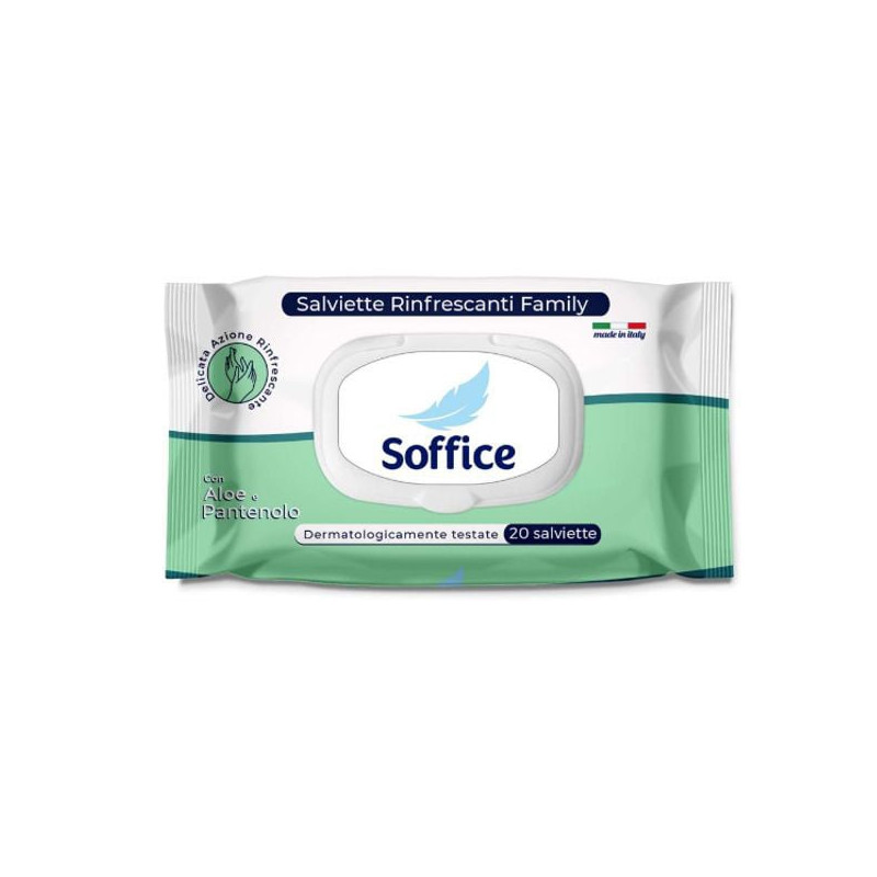 Salviette detergenti soffice family milleusi aloe per bambino 20pz