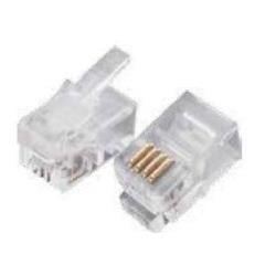 Plug wp europe 4p4c cat.3 transparente [wpc-mdp-442-3u-f06]