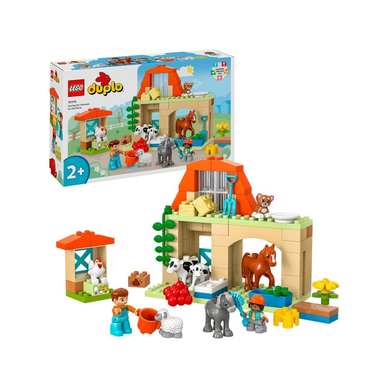 Lego 10416 duplo cura degli animali in fattoria 74pz multicolore