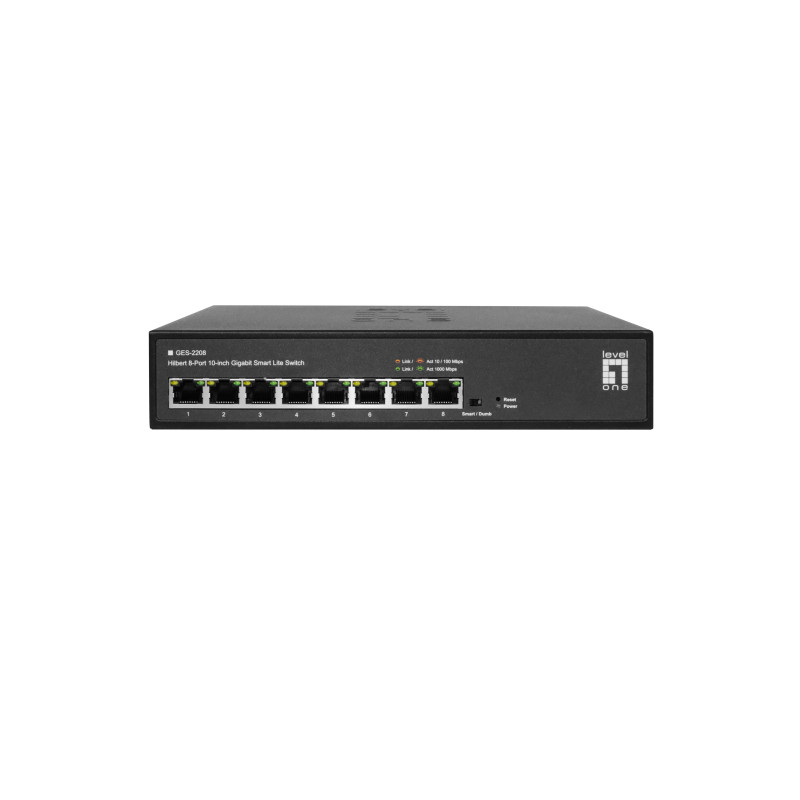 Switch levelone ges-2208 gestito l2 8 porte gigabit ethernet